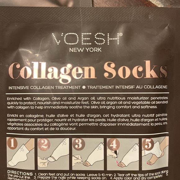 Bundle NIB Voesh collagen socks intensive treatment argon oil (2) - Picture 4 of 5